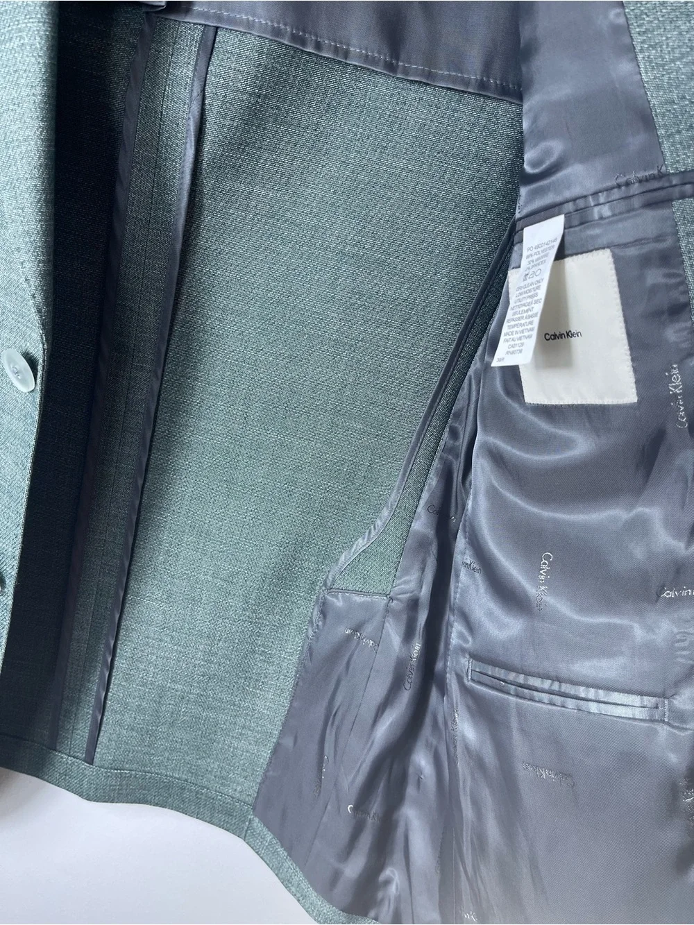 Calvin Klein Men's Mariano Forest Green Slim-Fit Sport Coat Size 38R Brand New